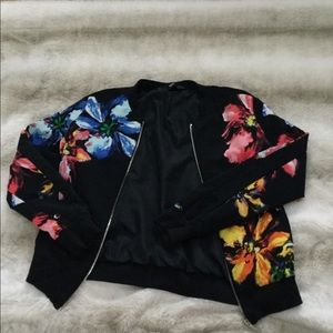 Mossimo Floral Bomber Jacket
